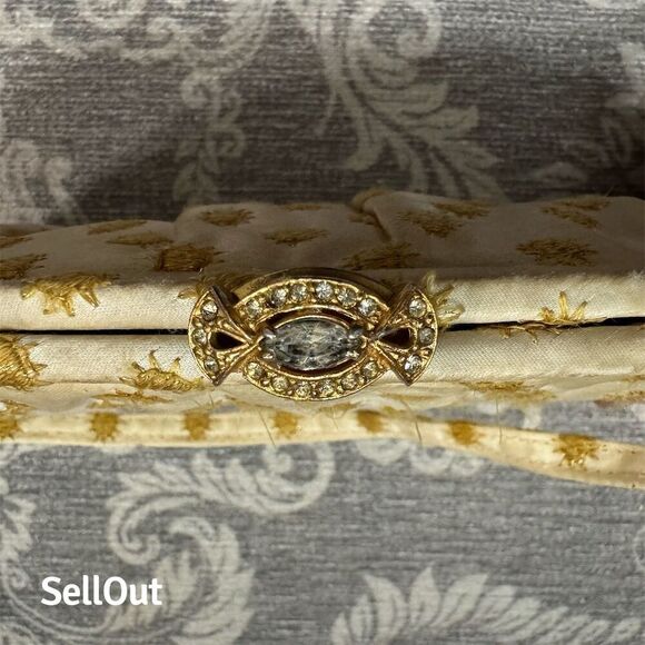 Vintage Garay Cream Floral Embroidered Evening Clutch Handbag for Women OS - Picture 4 of 9